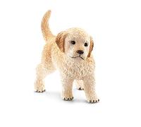 SCHLEICH-Golden Retriever Puppy Farm World Animale Figurine, Colore Come da Originale, Dipinto A Mano, 16396