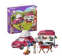 Schleich Grande Avventura Equestre In Auto E Rimorchio 42535 Cavalli Figurina