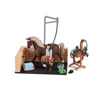 Schleich Horse Club 42438 Zona lavaggio con Emily & Luna