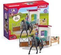 Horse Box Lisa e Storm, Figurina e accessori per cavalli, Schleich 42709 Horse Club, 5 anni