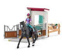 Horse Box Lisa e Storm, Figurina e accessori per cavalli, Schleich 42709 Horse Club, 5 anni