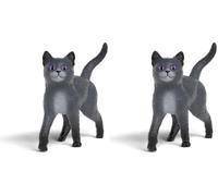 Schleich La Scuola degli Animali magici | Karajan Il Gatto 14912 (Confezione da 2)