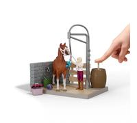 Schleich Lavaggio Cavalli Di Sofia (42792) Figure Di Animali