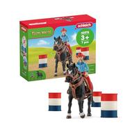 Schleich 42576 Cowgirl Barrel Racing Fun Toy Multicolor Bambini