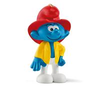 Schleich Puffi, giocattoli retr da collezione per bambini e bambine, statuetta giocattolo Puffo pompiere, et 3+