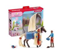 Schleich | Starter Set Leo & Rocky 42586 | 22 pezzi | Set da gioco | set con personaggi, numerose funzioni e tanti accessori | giocattolo cavallo realistico