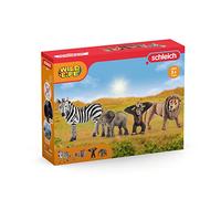 Figure di animali Schleich 42387 Wild Life: Safari 4 Pezzi Plastica