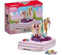 Schleich | Stazione per la cura del cavallo 42617 | 54 pezzi | Set da gioco | set con personaggi, numerose funzioni e tanti accessori | giocattolo cavallo realistico