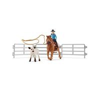 schleich Cowgirl Team Roping Fun