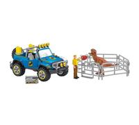 Schleich Veicolo Fuoristrada Con Figurina Di Dinosauro Dinosaurs