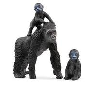 Schleich WILD LIFE 42601 3 anno/i Nero Grigio Gorilla Family