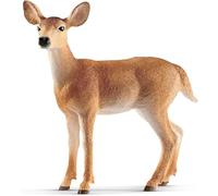Schleich WILD LIFE | Cerva dalla coda bianca 14819 | 9 x 4 x 9 cm | figura di animale dettagliata | giocattolo zoo | regalo per bambine e bambini | figura da collezione | dai 3 anni