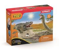 Schleich Wild Life Duel Alligatore Anaconda 42625 National Geographic Bambini
