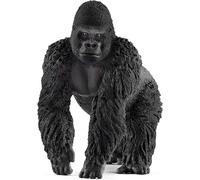 SCHLEICH WILD LIFE | Gorilla maschio 14770 | figure animali dettagliate | gioco da zoo | idea regalo per bambine e bambini | decorazione per compleanno | figura da gioco dai 3 anni | 10 x 6 x 8 cm