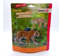 Schleich Wild Life Sacchetto 2 Animali, Tigre E Giaguaro - Serie 3 - 87675