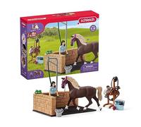 ZONA LAVAGGIO DI EMILY E LUNA con cavallo e accessori HORSE CLUB miniature in re