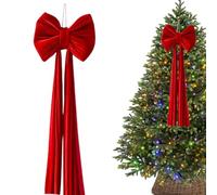 Schleifen Baumspitze - 40 cm/15,7 Wiederverwendbare Ornament Dekorationen | Weihnachtsschleife zur Dekoration der Baumspitze, Tür Vordere Treppe Hintergrund Zuhause Feiertag Herbst Valentinsta