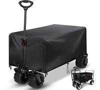Schleuder Copertura per carrello pieghevole, in tessuto Oxford 420D, impermeabile, antivento, resistente ai raggi UV, colore nero (105 x 60 x 45 cm)
