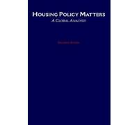 Schlomo Angel Housing Policy Matters (Copertina rigida)