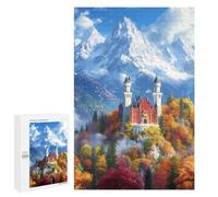 Schloss Neuschwanstein Puzzle per adulti 1000 pezzi puzzle in legno regali unici