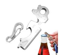 -Schlüsselanhänger - 8-in-1 Mini Edelstahl Werkzeug Mit Schraubendreher, Flaschenöffner, Schraubenschlüssel Und Lineal | Tragbares Taschenwerkzeug Für Outdoor Camping Wandern Reisen Alltag Pr