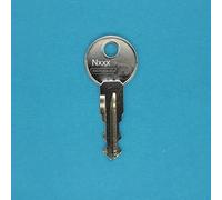 SCHLUESSELBUDE.DE SB, Chiave di ricambio per sistemi portapacchi e box da tetto Thule, codice chiave Thule N011, a lama, tipo open-on, color argento