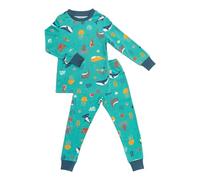 schlummersack Pigiama per bambini in 100% cotone biologico, Animali marini, 116 cm