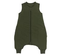 schlummersack Sacco nanna con piedi, per tutto l'anno, 2,5 Tog, 70 cm, verde oliva, sacco nanna con gambe per una statura di 70 - 80 cm, per tutto l'anno