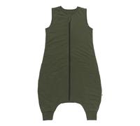 schlummersack Sacco nanna con piedi, tutto l'anno, 2,5 Tog, 100 cm, colore verde oliva, sacco nanna per bambini con gambe per una statura di 100-110 cm, piedi per tutto l'anno, 2,5 Tog