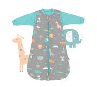 schlummersack Slumbersac Sacco nanna 2.5 Tog 90 cm Safari | Sacco nanna annuale 6-18 mesi cotone | Sacco a pelo bambini maniche rimovibili