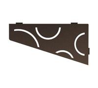 Schluter Systems Mensola angolare Quadrilatero E - Curva Design -Bronzo - (SES3D6TSOB) Kerdi-Line Doccia Acessory