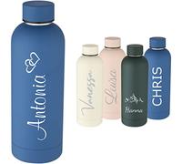 Schmalz® Thermos Spring 500 ml con nome o incisione - rame isolato sotto vuoto, acciaio inossidabile 18/8, senza BPA, incisione laser di alta qualità, verniciatura a polvere, confezione regalo, 500 ml