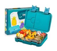 schmatzfatz Bento Lunch Box Bambino - Senza BPA - Scatola da gustare per bambini con 4/6 scomparti - Facile apertura e pulizia - Contenitore per il pranzo per la scuola, lo sport e la scuola materna,
