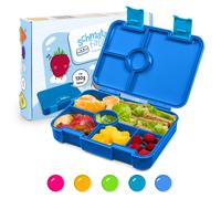 schmatzfatz by Lite - Portapranzo, 6 scomparti, 20,8 x 4,5 x 15 cm (LxAxP), senza BPA, leggerissimo, Tritan