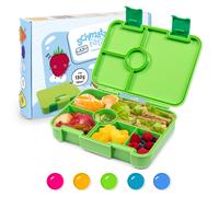 schmatzfatz by Lite - Portapranzo, 6 scomparti, 20,8 x 4,5 x 15 cm (LxAxP), senza BPA, leggerissimo, Tritan