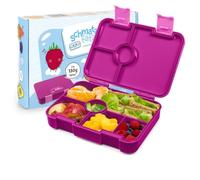 Schmatzfatz Lite Lunch Box per bambini - Contenitore bento leggero con 4-6 scomparti, in Tritan senza BPA, a tenuta stagna e lavabile in lavastoviglie, per la scuola, l’asilo e le gite