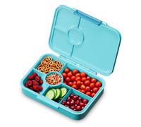 schmatzfatz Lite Lunch Box per bambini - Contenitore bento leggero con 4-6 scomparti, in Tritan senza BPA, a tenuta stagna e lavabile in lavastoviglie, per la scuola, l’asilo e le gite
