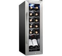 SCHMÉCKÉ - Refrigeratore per vino da 12 bottiglie con lucchetto, grande cantina non incassata per vino rosso, bianco, champagne o spumante, frigorifero digitale con controllo della temperatura 41f-64f