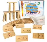 SCHMETTERLINE® Domino matematico calcolo apprendimento con Divertimento Divertente Gioco di calcolo da 6 Anni per la Scuola elementare di 1 ° Grado (Calcolo Fino a 20)