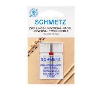 Schmetz Aghi per macchina da cucire 130-705ZWI-2.0-80 Ago doppio universale 2,0x80 Argento
