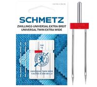 SCHMETZ | 1 Ago per macchina da cucire | Universale gemello extra large | 130/705 H ZWI BR 6.0 | Spessore 6.0/100