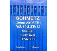 SCHMETZ 10 134 SES Aghi per macchina da cucire, pistone rotondo DPx5 SES spessore 80/12