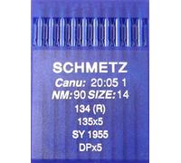 schmetz, 10 aghi con testa rotonda per macchina da cucire, sistema 134 (R) Industriale, misura:90