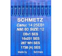 SCHMETZ 10 aghi per macchina da cucire Indutrie System 287 / WH SES 1738 (A) spessore 80