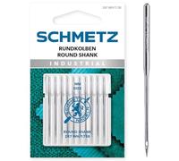 SCHMETZ | 10 aghi per macchina da cucire | Pistone rotondo | 287 WH/1738 | Spessore ago 100/16 | Nota: controllare il sistema di aghi consigliato nel manuale di istruzioni (lingua italiana non