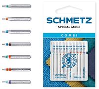 SCHMETZ | 10 Aghi per macchine da cucire | Combi-Box Special Large | 130/705 H XYS | Assortimenti | Universal/Microtex/Jersey/Pelle