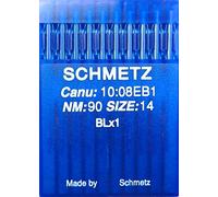 SCHMETZ 10 aghi tondi per macchina da cucire BLx1 pz. 90 per Bernette Overlock MO 203/204, Juki Lock MO 102-104/134, Riccar Lock F4/RL 340/343 - 1 pezzo