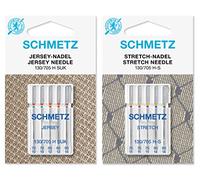 Schmetz 130/705 - Set di 10 aghi per macchina da cucire Stretch & Jersey