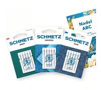 SCHMETZ | 15 Aghi per macchina da cucire | Set di partenza | Universale/Jersey/Jeans | Assortiti | Include 1 Ago ABC
