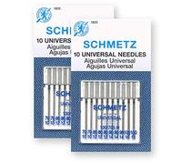 Schmetz - 20 aghi universali per macchina da cucire, misure assortite, 2 biglietti